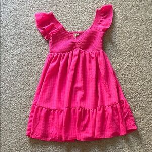 Adorable Pink Smocked Dress Size S